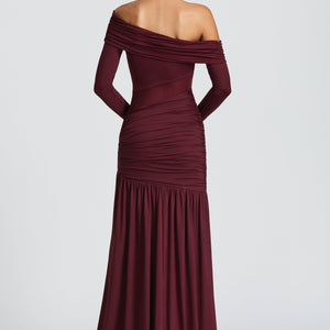 Ettalie Maxi Haljina - Cherry Lacquer