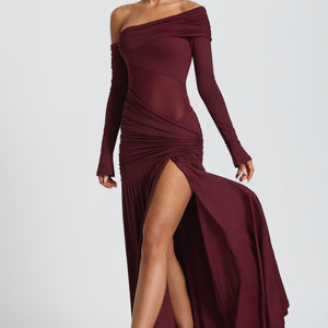 Ettalie Maxi Haljina - Cherry Lacquer