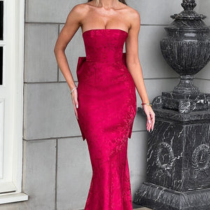 Felicity Maxi Haljina - Crvena