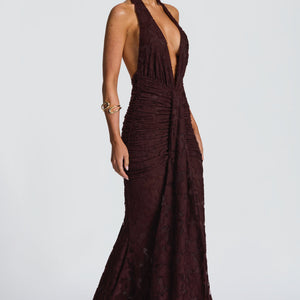 Guinevere Maxi Haljina - Šljiva Smeđa