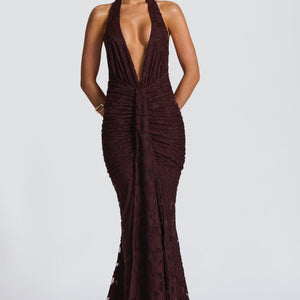 Guinevere Maxi Haljina - Šljiva Smeđa