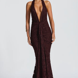 Guinevere Maxi Haljina - Šljiva Smeđa