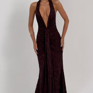 Guinevere Maxi Haljina - Šljiva Smeđa