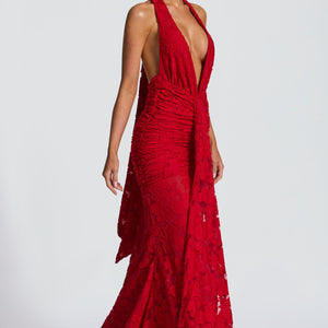 Guinevere Maxi Haljina - Crvena