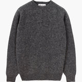 Tmavě šedý vlněný svetr