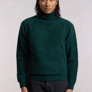 Tamnozelena vuna pulover