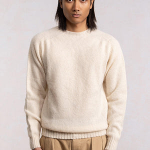 Pull Shaggy Dog od vune - Krem