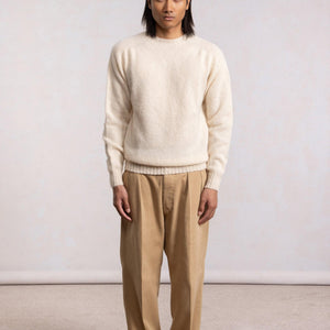 Pull Shaggy Dog od vune - Krem