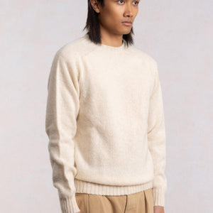 Pull Shaggy Dog od vune - Krem