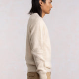 Vlněný chlupatý psí tahák - krémový