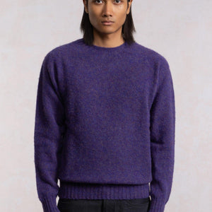 Pulover Shaggy Dog od vune - Ljubičasti