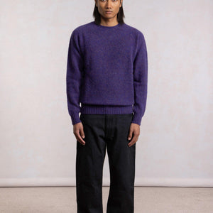 Pulover Shaggy Dog od vune - Ljubičasti