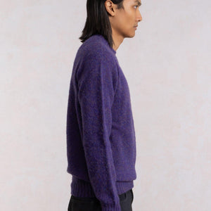 Pulover Shaggy Dog od vune - Ljubičasti