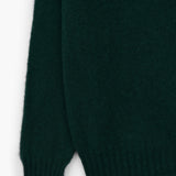Tmavě zelený vlněný svetr