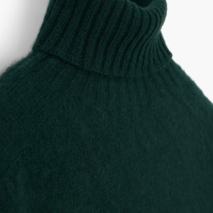 Tamnozelena vuna pulover