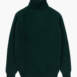 Tamnozelena vuna pulover