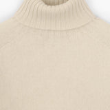 Krémový svetr s límečkem