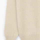 Krémový svetr s límečkem