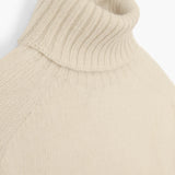 Krémový svetr s límečkem