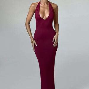 Harmonia Maxi Haljina - Burgundac