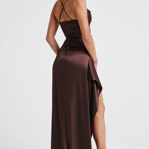 Helen Maxi Haljina - Šljivasto Smeđa