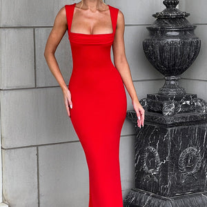 Helena Maxi Haljina - Crvena