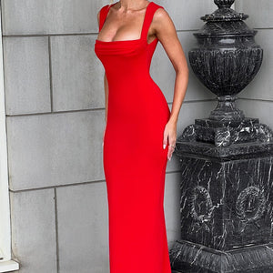 Helena Maxi Haljina - Crvena