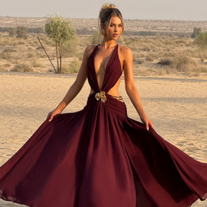 Indianna Maxi Haljina - Trešnja Lak