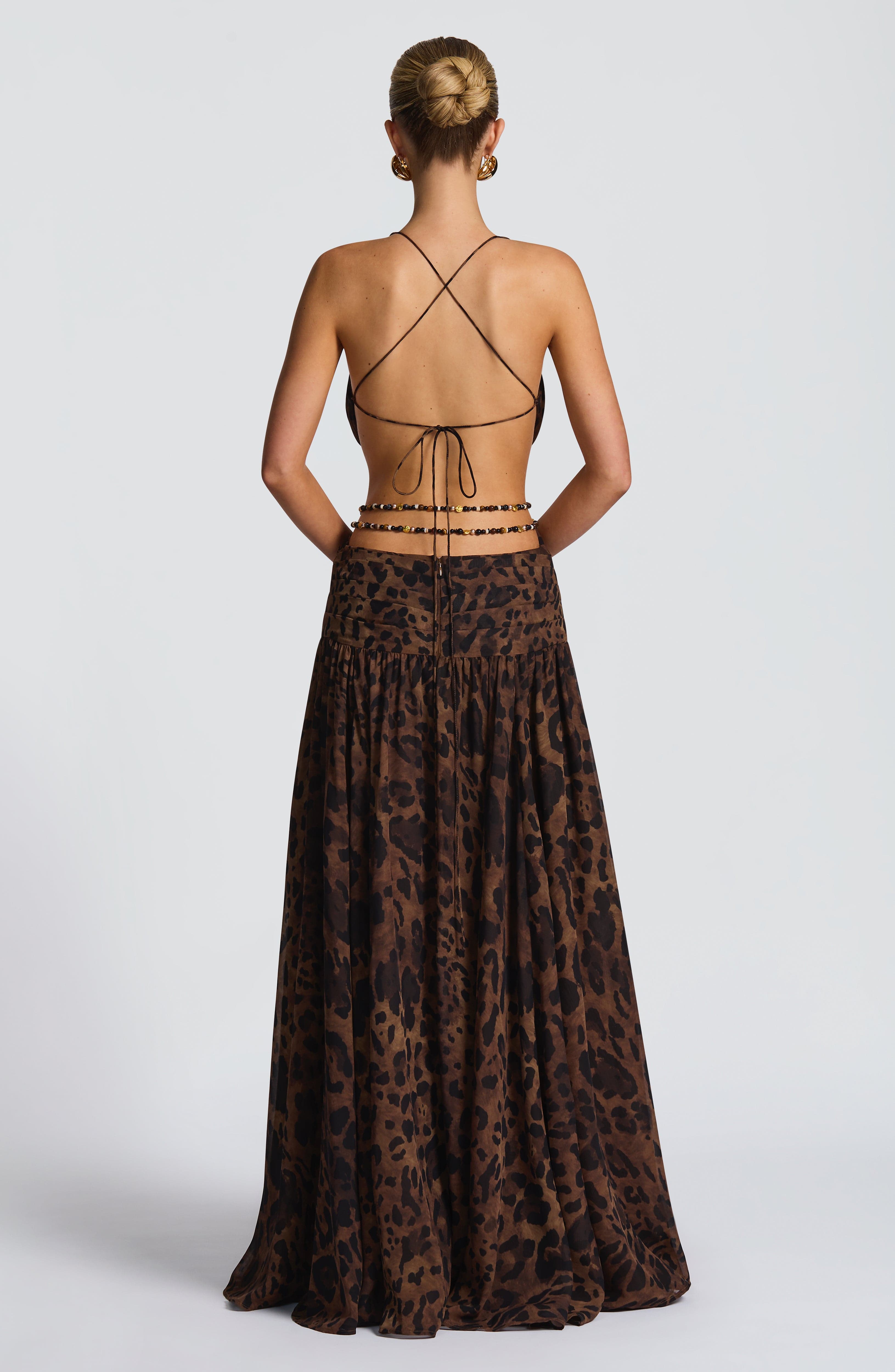 Indianna Maxi Haljina - Print s Leopardom