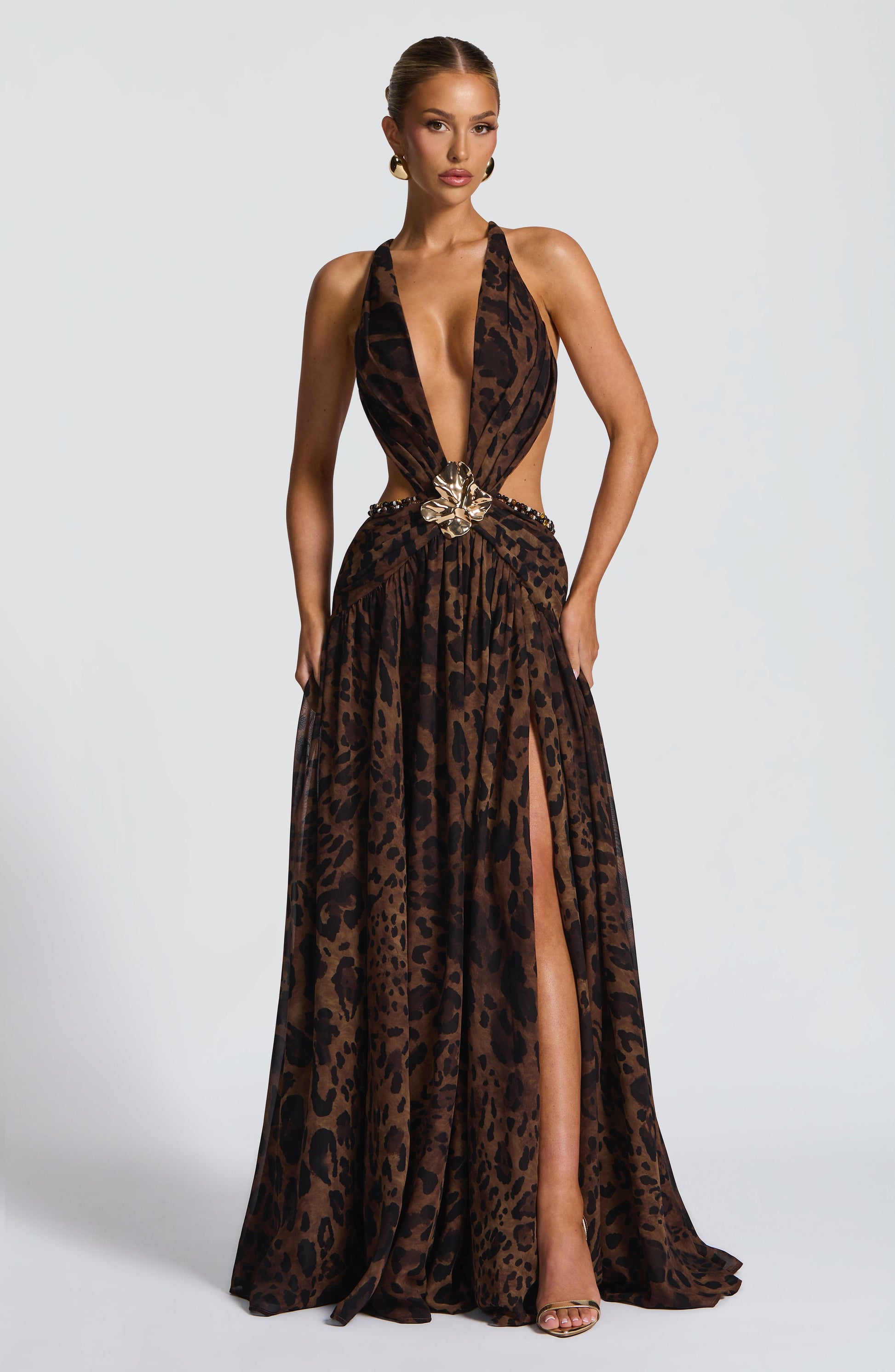 Indianna Maxi Haljina - Print s Leopardom