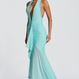 Janessa Maxi Haljina - Aqua