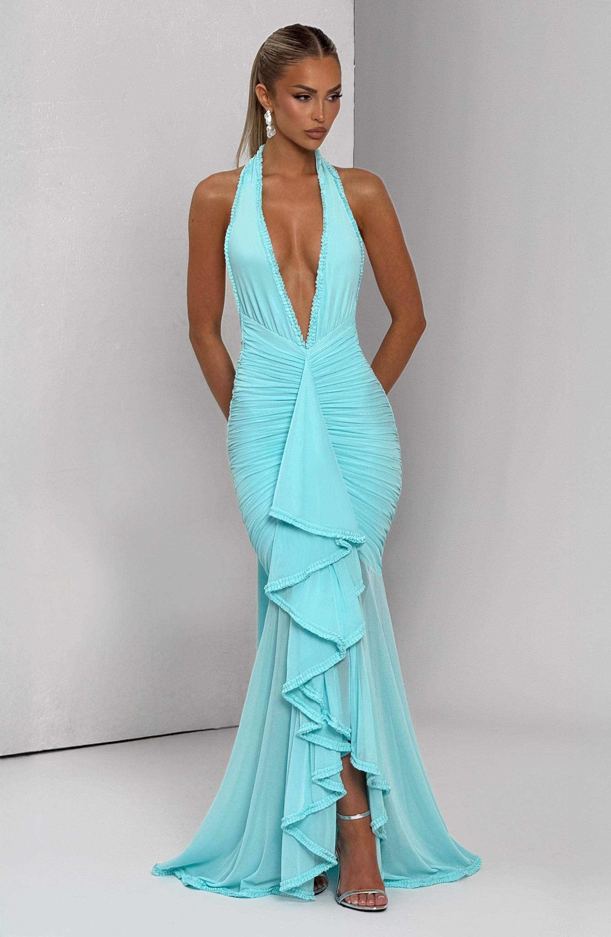 Janessa Maxi Haljina - Aqua