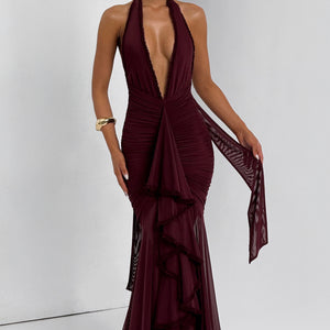 Janessa Maxi Haljina - Trešnja Lak