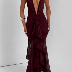 Janessa Maxi Haljina - Trešnja Lak