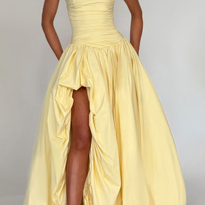 Jillian Maxi Haljina - Limun