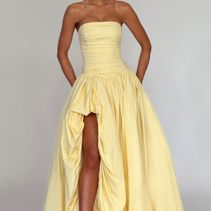 Jillian Maxi Haljina - Limun