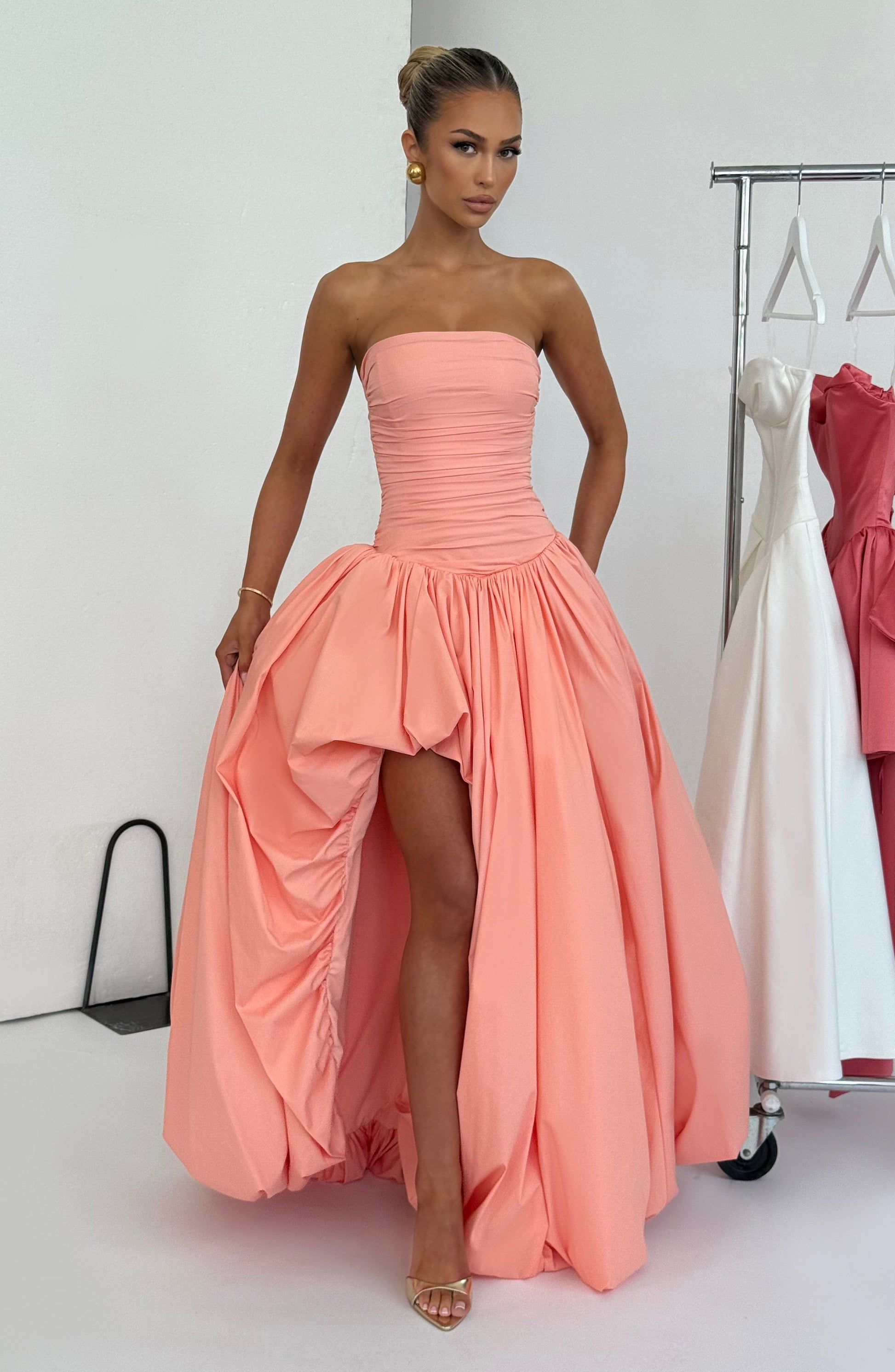 Jillian Maxi Haljina - Breskva