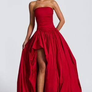 Jillian Maxi Haljina - Crvena