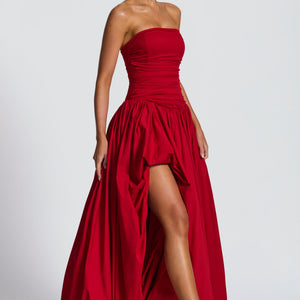 Jillian Maxi Haljina - Crvena