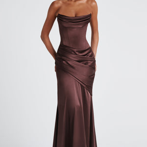 Kensington Maxi Haljina - Šljiva Smeđa