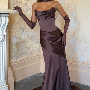 Kensington Maxi Haljina - Šljiva Smeđa