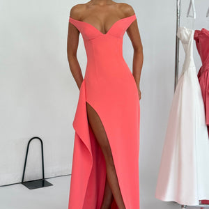 Khalesia Maxi Haljina - Korallna Roza