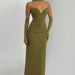 Lindsey Maxi Haljina - Tamno Maslinasta