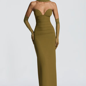 Lindsey Maxi Haljina - Tamno Maslinasta