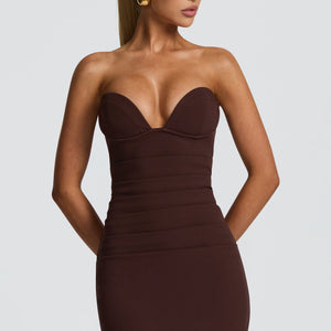 Lindsey Maxi Haljina - Šljivasto Smeđa