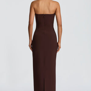 Lindsey Maxi Haljina - Šljivasto Smeđa