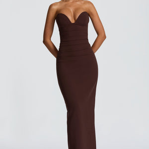 Lindsey Maxi Haljina - Šljivasto Smeđa