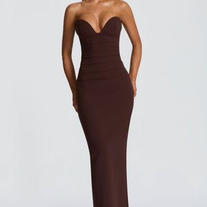 Lindsey Maxi Haljina - Šljivasto Smeđa