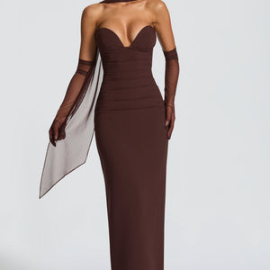 Lindsey Maxi Haljina - Šljivasto Smeđa