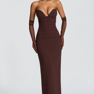 Lindsey Maxi Haljina - Šljivasto Smeđa